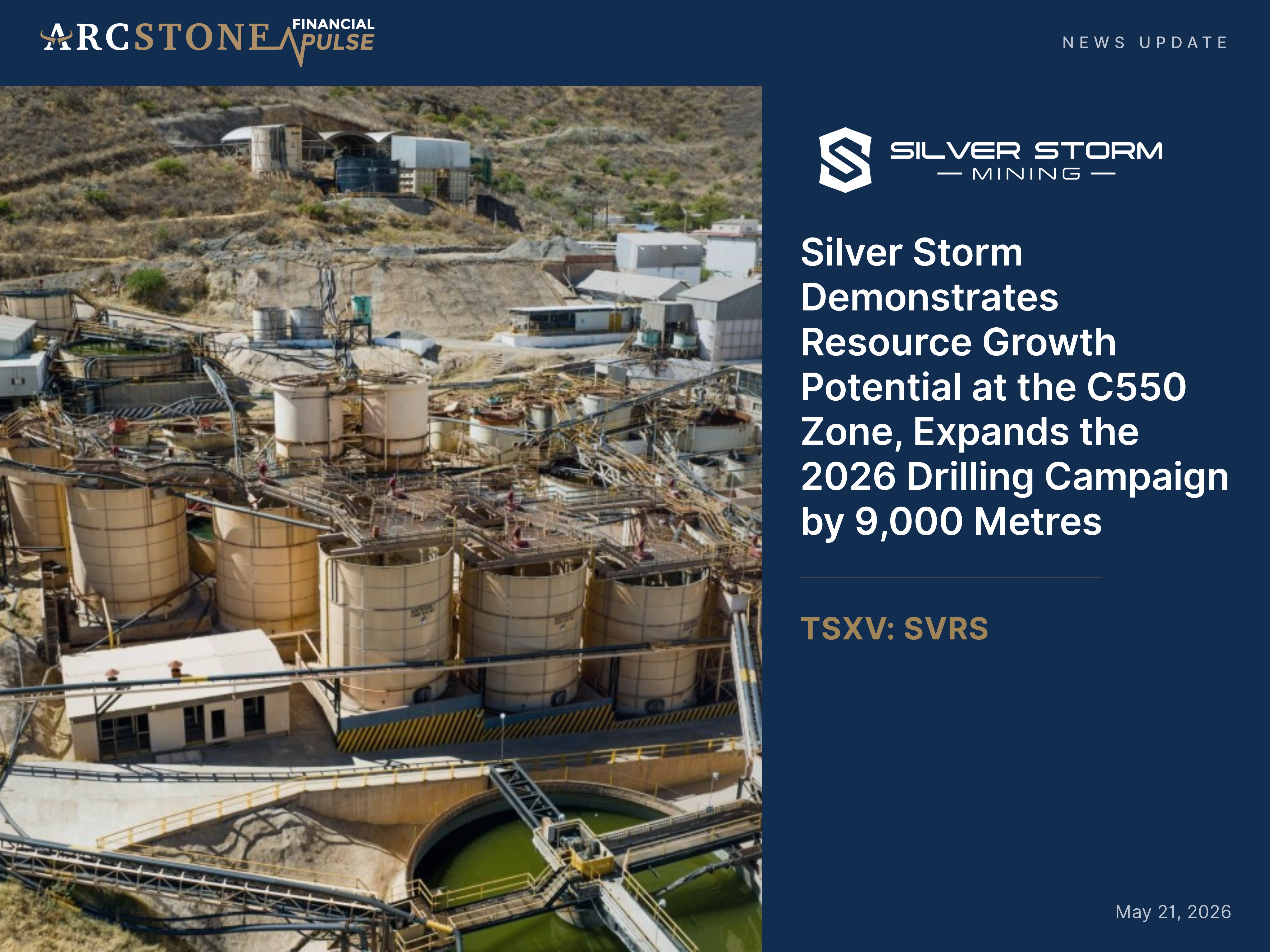 Silver Storm Mining Demonstrates Resource Growth Potential at C550 Zone, Expands 2026 Drilling Campaign by 9,000 Metres