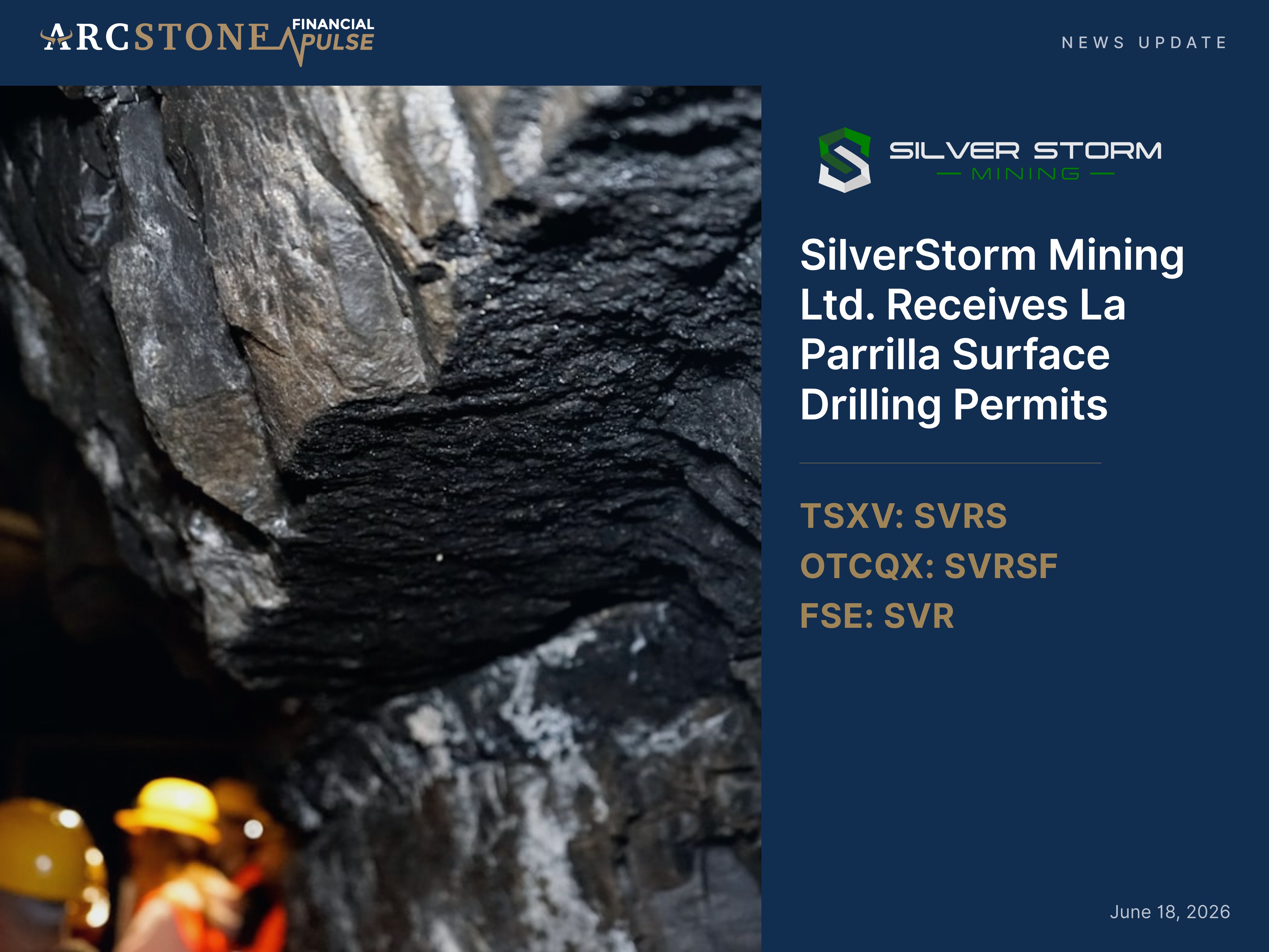 SilverStorm Mining Ltd. Receives La Parrilla Surface Drilling Permits